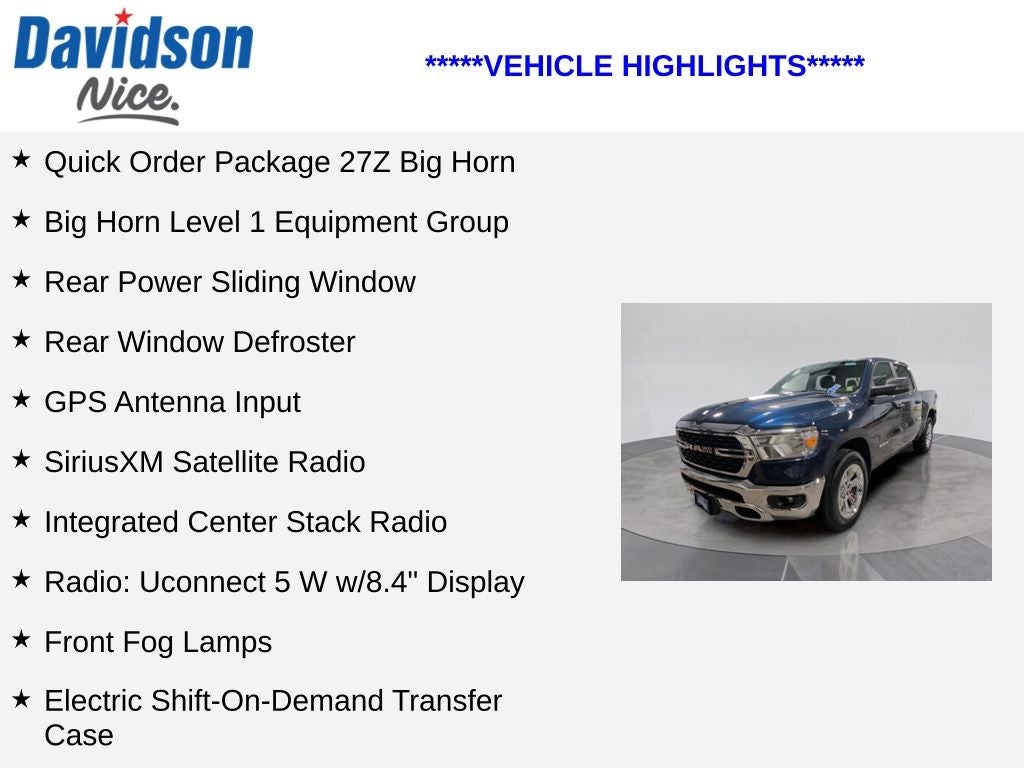 2023 RAM 1500 Big Horn/Lone Star