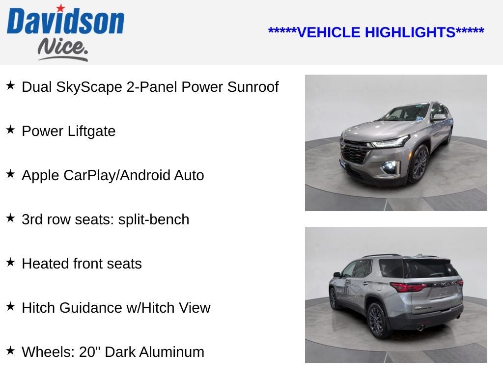 2023 Chevrolet Traverse RS