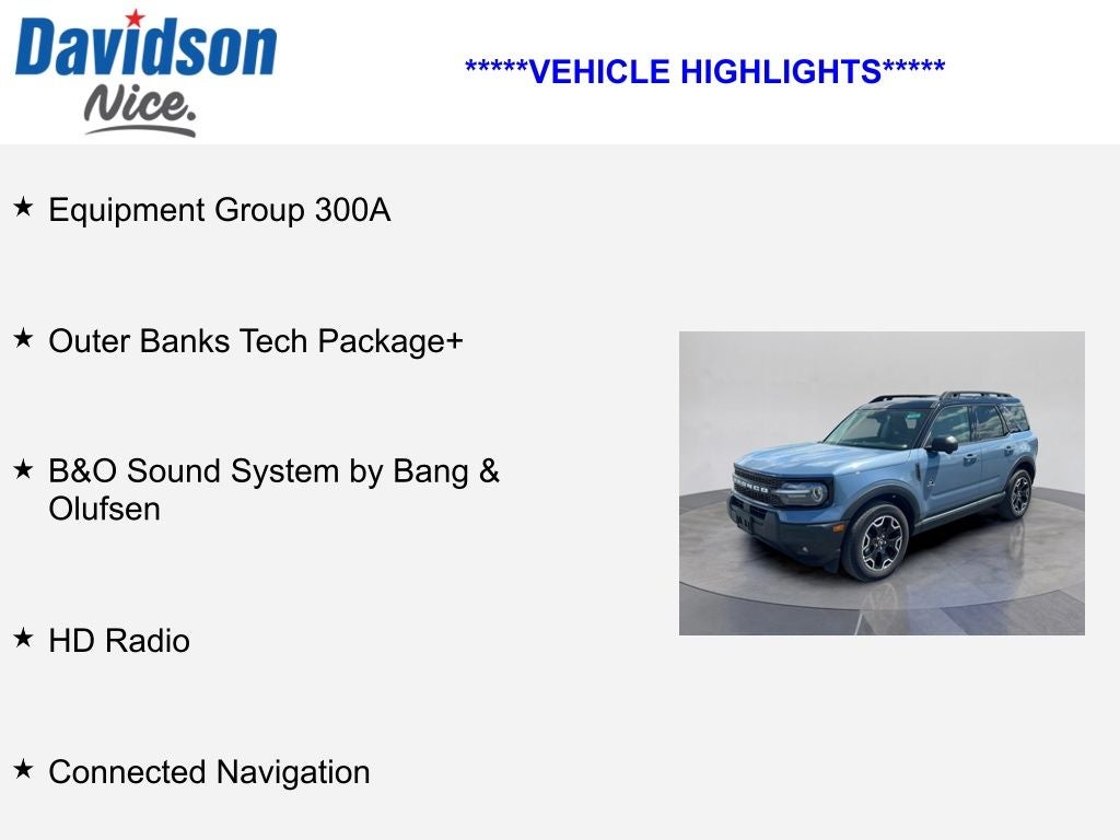 2025 Ford Bronco Sport Outer Banks