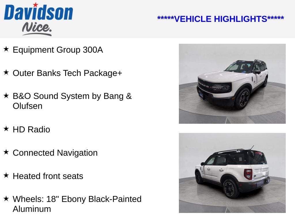 2025 Ford Bronco Sport Outer Banks