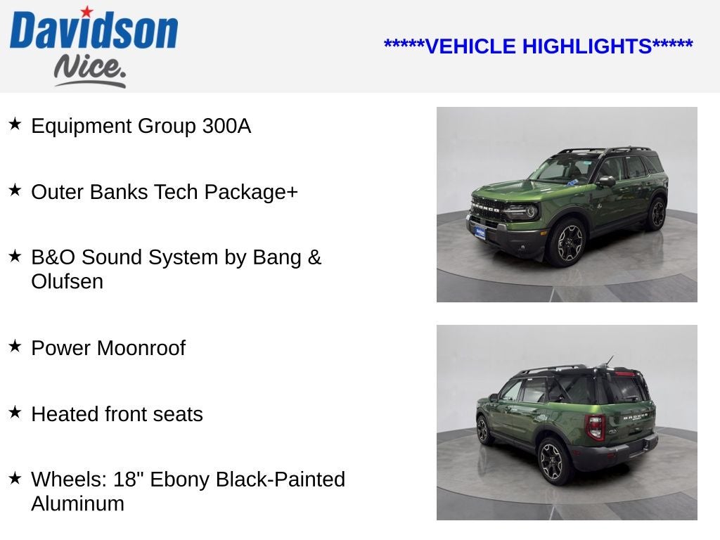 2025 Ford Bronco Sport Outer Banks