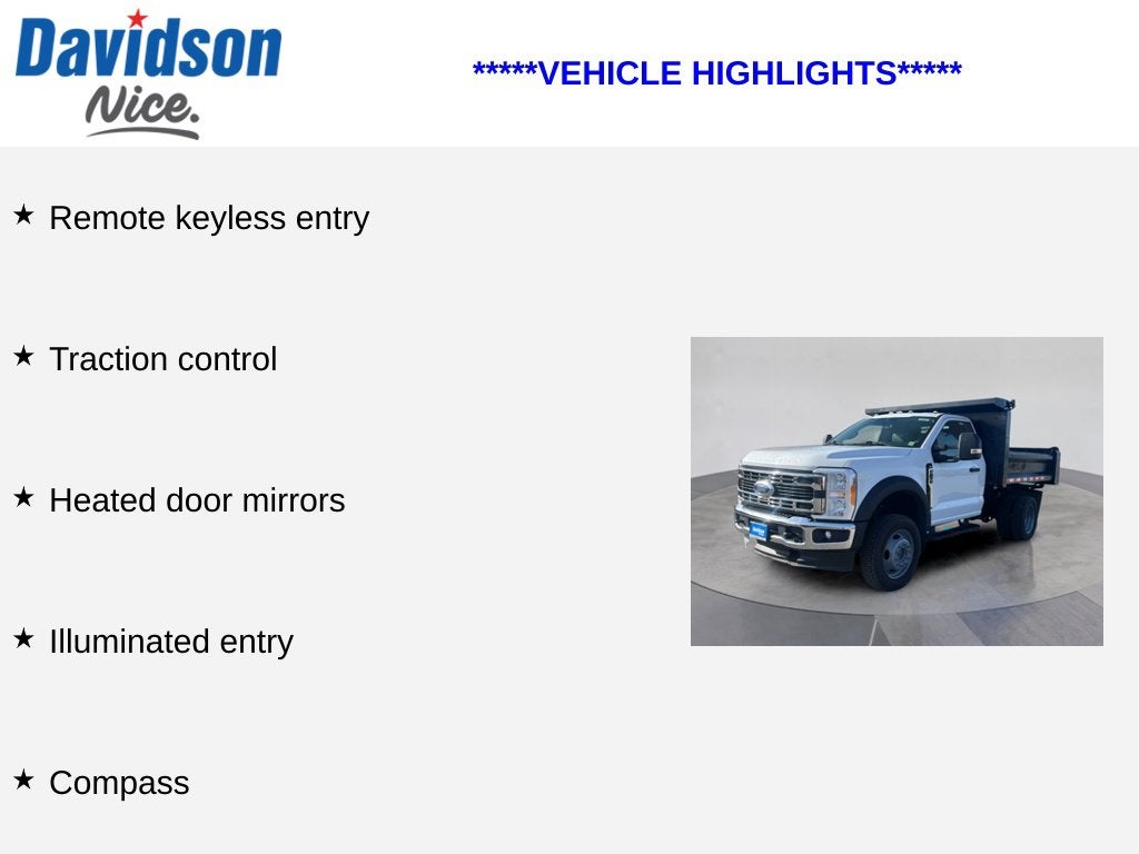2023 Ford F-550SD Steel Dump Body DRW