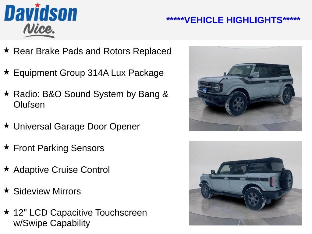 2022 Ford Bronco Outer Banks