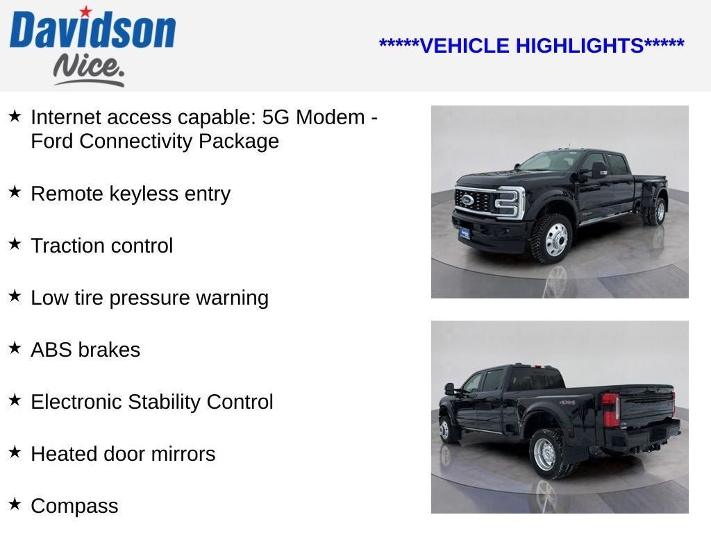 2026 Ford F-450SD Platinum DRW