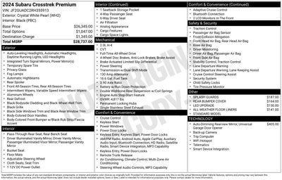 2024 Subaru Crosstrek Premium