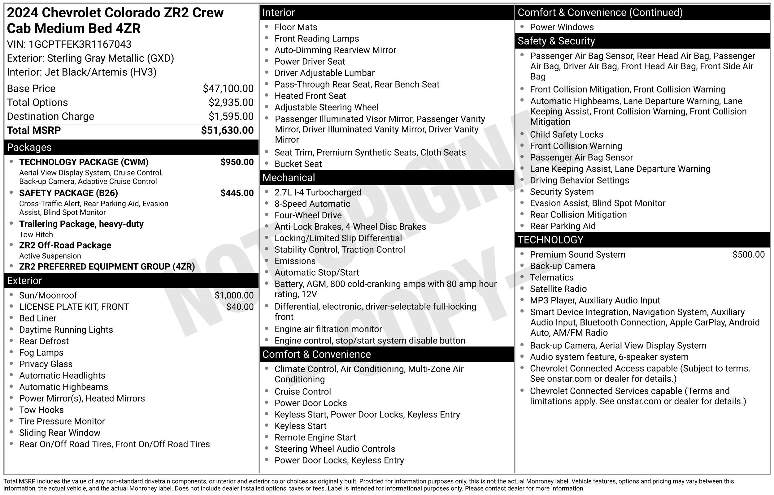 2024 Chevrolet Colorado ZR2