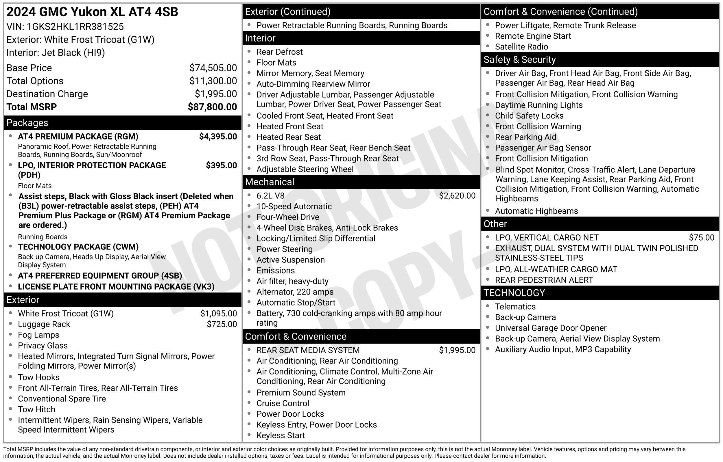 2024 GMC Yukon XL AT4