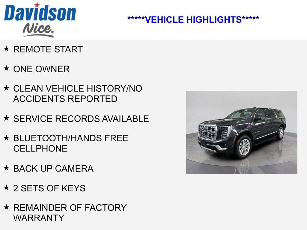 2025 GMC Yukon XL Denali