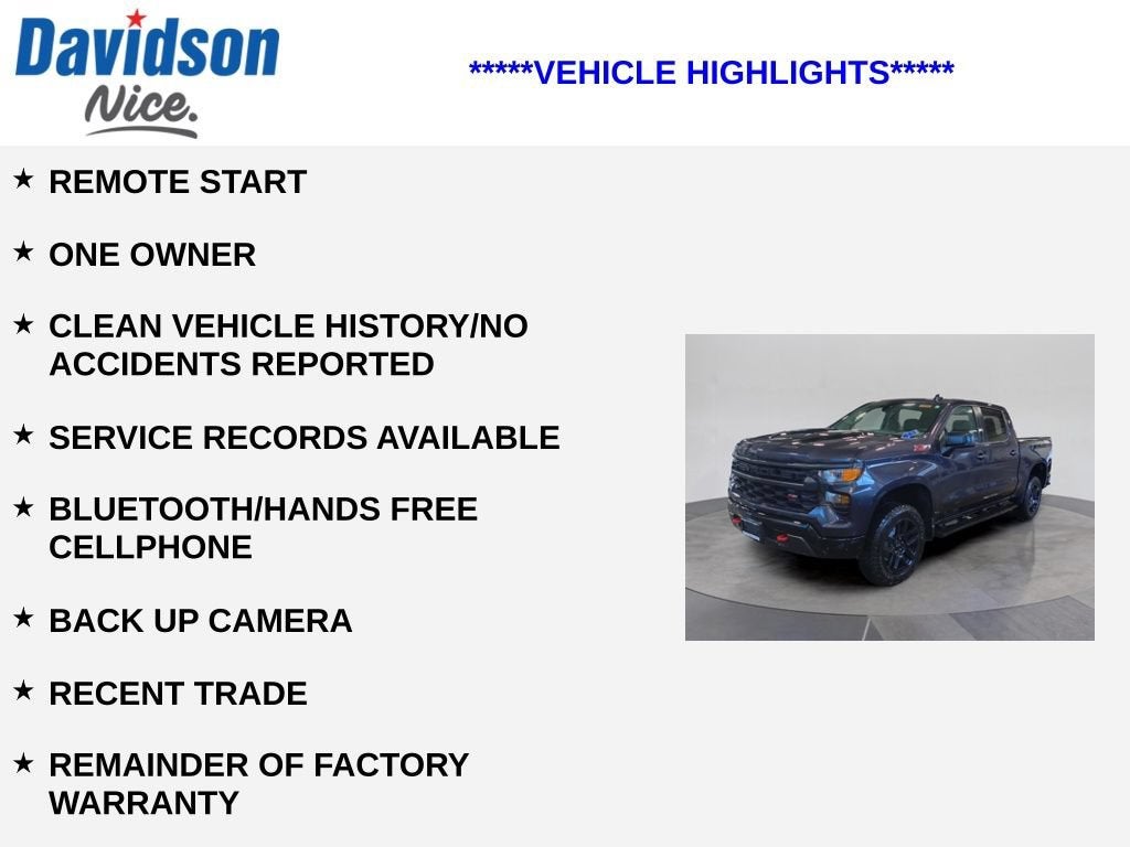 2024 Chevrolet Silverado 1500 Custom Trail Boss