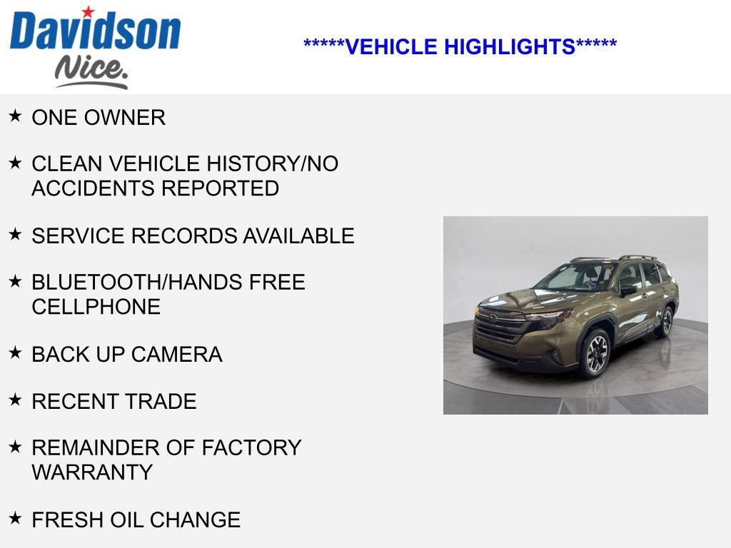 2025 Subaru Forester Premium