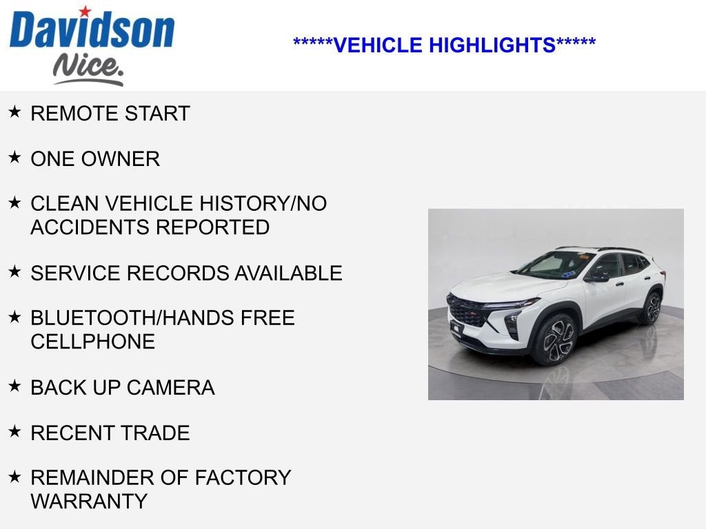 2024 Chevrolet Trax 2RS