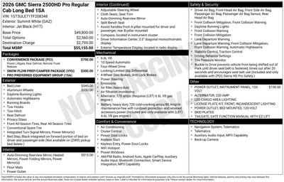 2026 GMC Sierra 2500 HD Pro