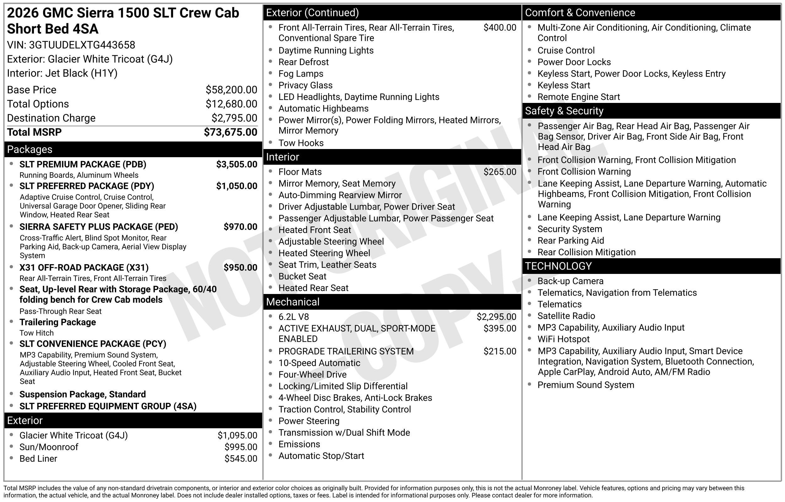 2026 GMC Sierra 1500 SLT