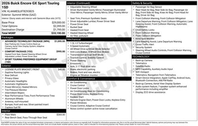 2026 Buick Encore GX Sport Touring