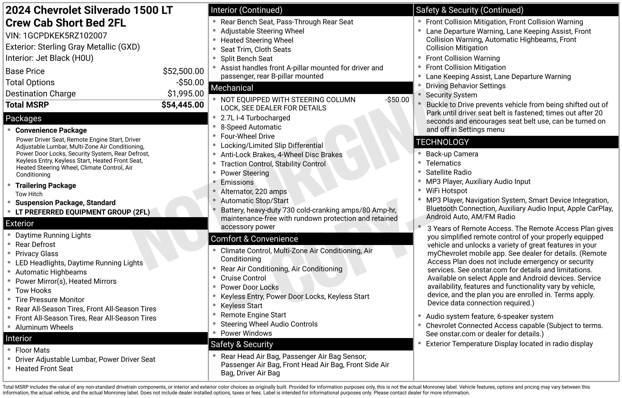 2024 Chevrolet Silverado 1500 LT (2FL)