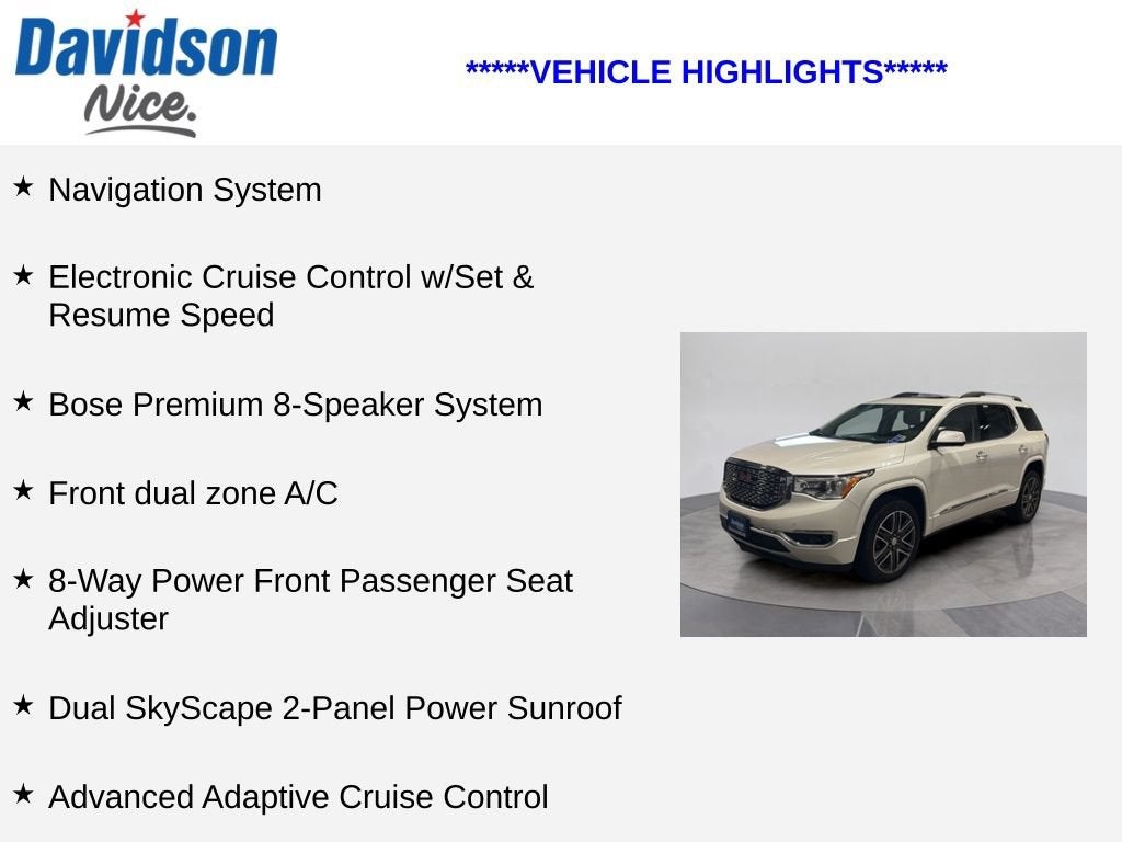 2019 GMC Acadia Denali