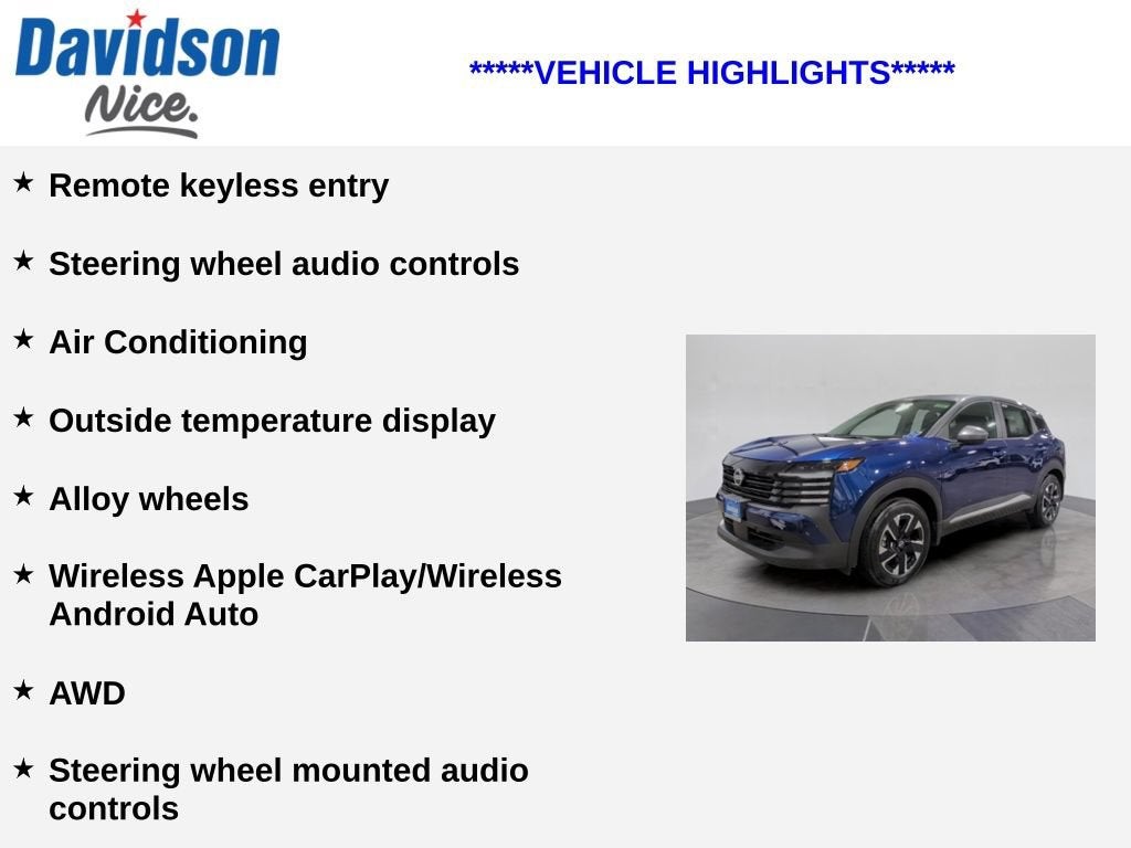 2025 Nissan Kicks SV