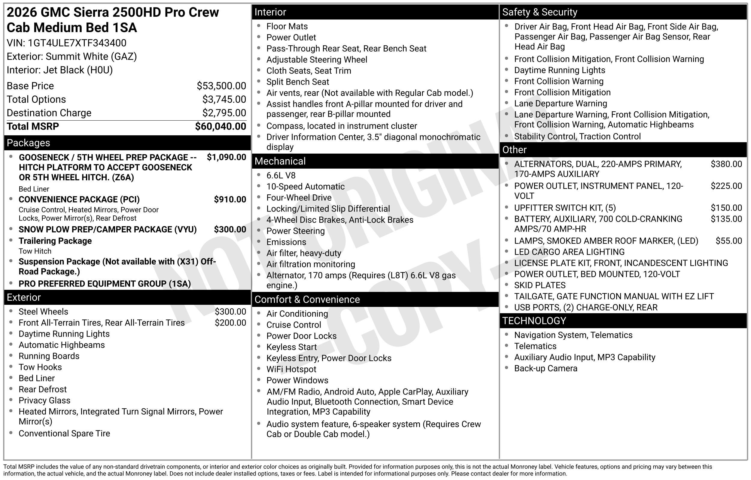2026 GMC Sierra 2500 HD Pro