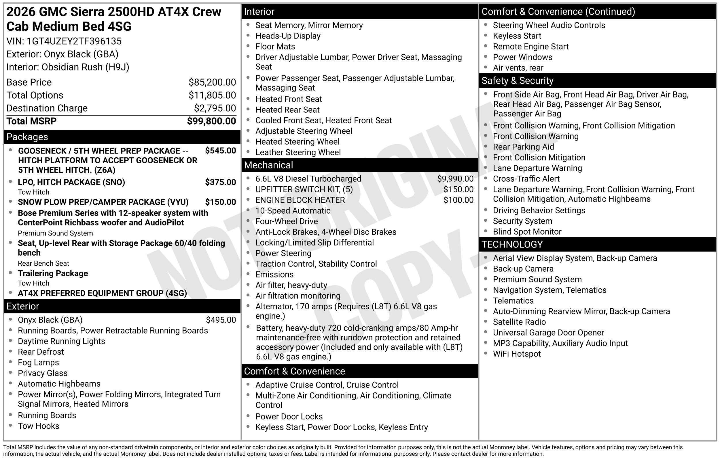 2026 GMC Sierra 2500 HD AT4X