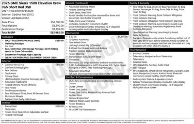 2026 GMC Sierra 1500 Elevation