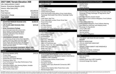 2027 GMC Terrain Elevation