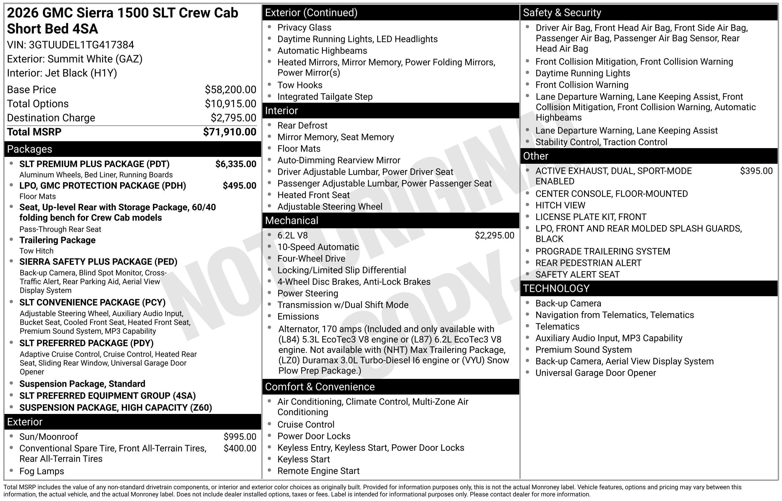 2026 GMC Sierra 1500 SLT