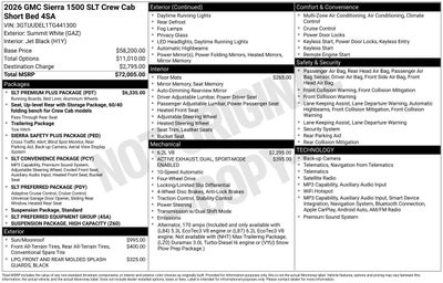 2026 GMC Sierra 1500 SLT