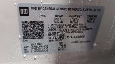 2026 GMC Sierra 1500 AT4X