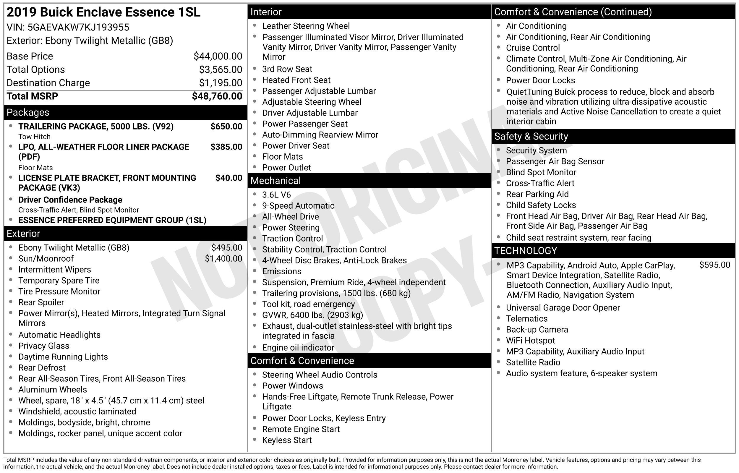 2019 Buick Enclave Essence