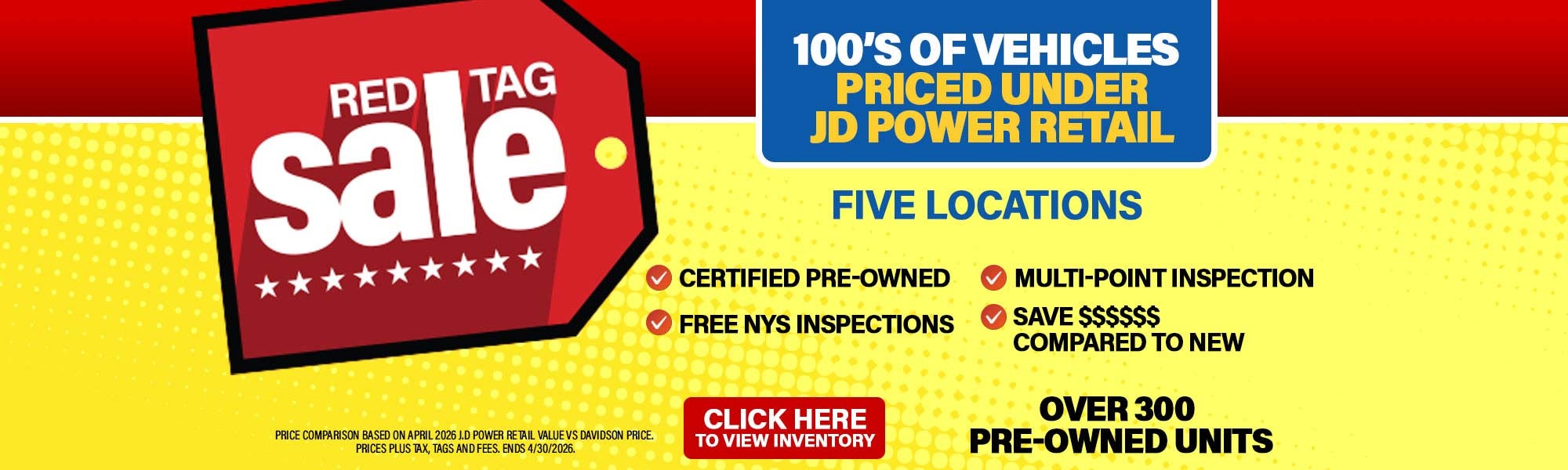 Red Tag Slae - View Inventory